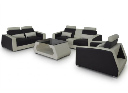 Divano imbottito Divani Divani Divani Set di Design Set 3+2+1 Poltrona