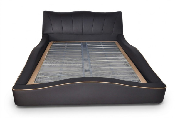 Lusso design in pelle imbottita cornice letto hotel moderno telaio letto imbottito.