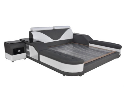 Design in pelle Letti imbottiti doppi moderni 140/160/180/200 Letto LB8817