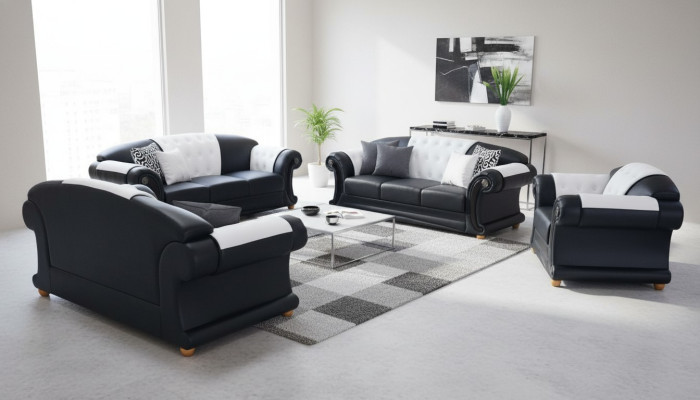3+2+1 set in pelle, divano, divano imbottito, divani, living luxury nuovi