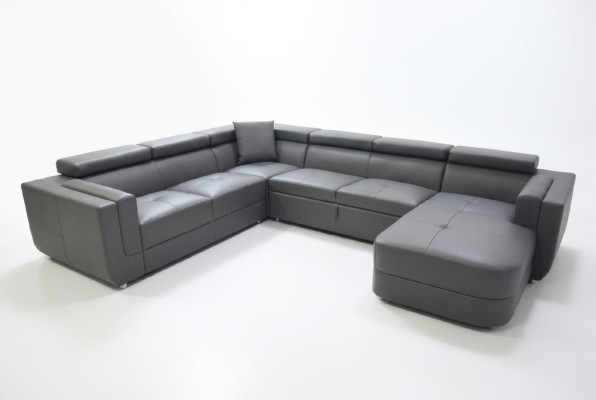 Design in pelle imbottita angolo divano in pelle imbottita angolo soggiorno paesaggio.