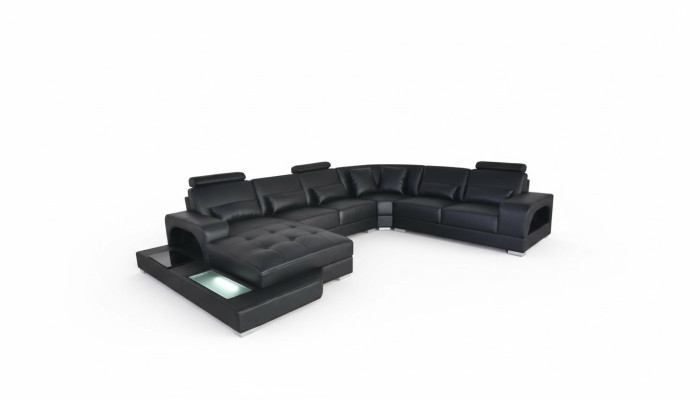 Design in pelle imbottita angolo divano angolare Divani paesaggio Designati abitazioni
