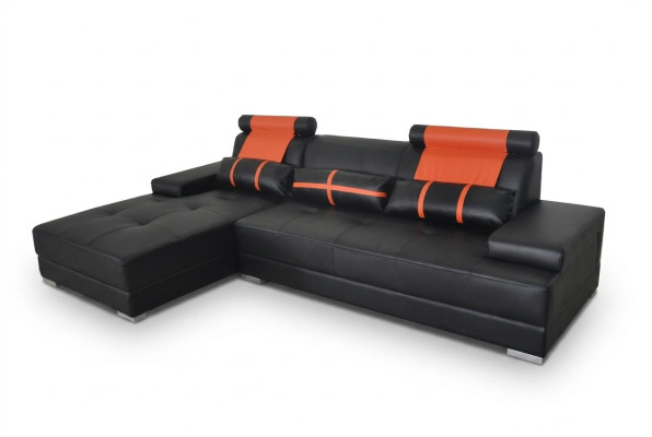 Design in pelle imbottita XXL Soggiorno Divano Divano Angolare di Design