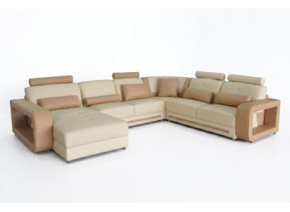 Divano ad angolo angolare imbottito soggiorno paesaggistico designer divani tessili A1135