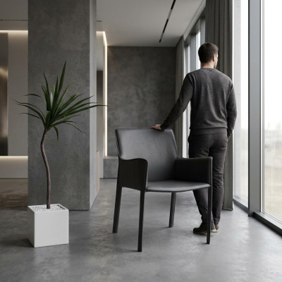 Design sedie imbottite per sala da pranzo, club, cucina, lounge e mobili per la casa. Sedia poltrona.