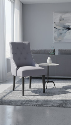 Sedia con schienale basso, poltrone industriali, sedie da designer, sedute imbottite Chesterfield nuove