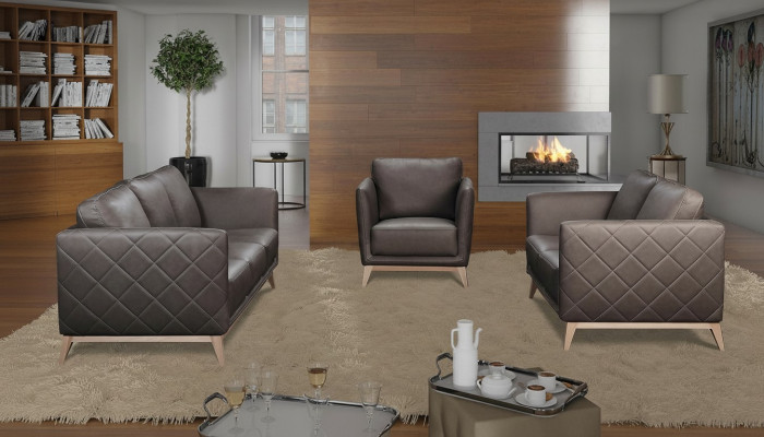 Design divano imbottito set divani Tessuto nuovo 2+1 posti in stoffa