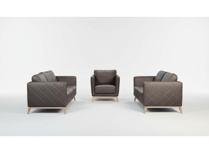 Design divano imbottito set divani Tessuto nuovo 2+1 posti in stoffa