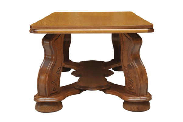 Tavolo in legno massello Tavolino classico da salotto Tavolini da divano in legno fatti a mano