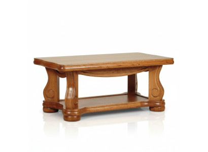 Tavolo in legno massiccio Tavolino classico da divano in legno fatto a mano, nuovo