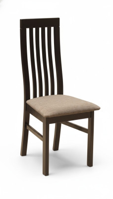 8 sedie in legno massiccio e tessuto da pranzo, sedie da pranzo di design.