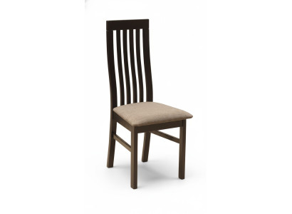 8 sedie in legno massiccio e tessuto da pranzo, sedie da pranzo di design.