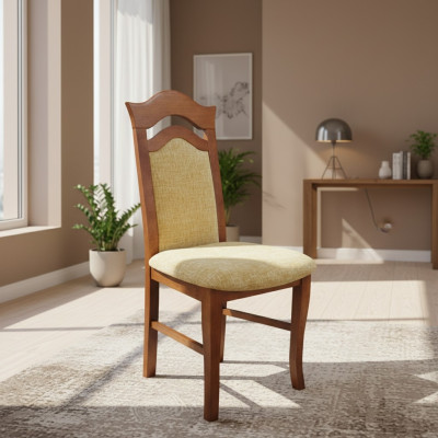 Gruppo sala da pranzo design, set di sedie 4x sedie schienale seduta imbottita massiccio.