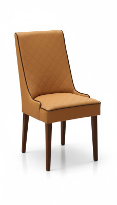 Set 6x sedia di design in pelle sedia imbottita sedie sala da pranzo in legno pelle