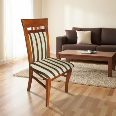 Design poltrona poltrona tessuto imbottito sala da pranzo pelle Sedia per ristorazione Sedie