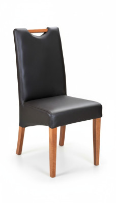 Set di poltrone con design imbottito 2x sedie in legno 100% pelle Sedie da pranzo Nuove