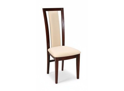 Sedia design poltrona legno imbottita sala da pranzo ristorante pelle sedia sedie La sedia di design poltroncina imbottita in legno per sala da pranzo ristorante in pelle.