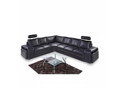 Divano ad angolo Living Lounge, divano ad angolo imbottito, divano, divano insieme, in pelle moderno