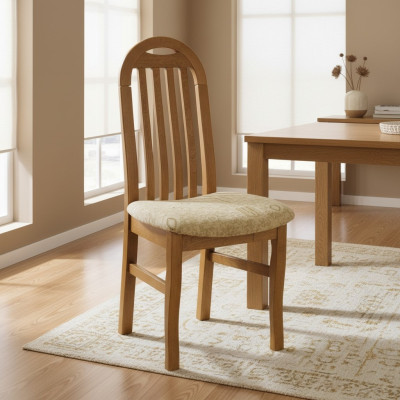 Set 8x sedie sedia design legno tessuto imbottite sedie sala da pranzo stoffa.
