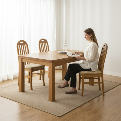 Sedie 10x Set Sedie in legno massiccio imbottite per sala da pranzo Sedia con schienale