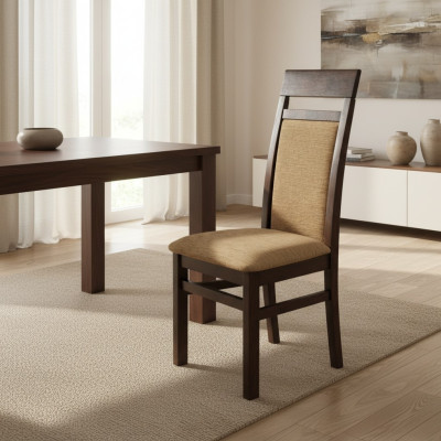 Sedia da pranzo Set di sedie Poltrona in pelle Imbottitura in legno massiccio Nuove Sedie da ristorante