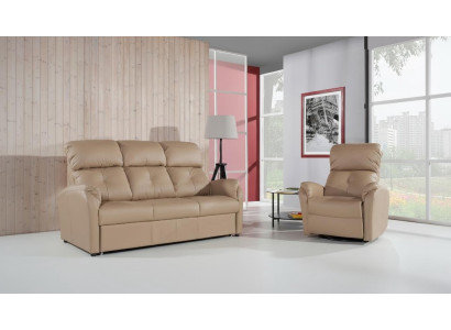 Divano a 2 posti Design Divani Imbottiti Divani in Pelle Relax Moderni Sitz.