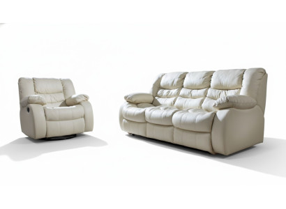 Divano multifunzione in pelle 3+2+1 con funzione relax set divani per cinema