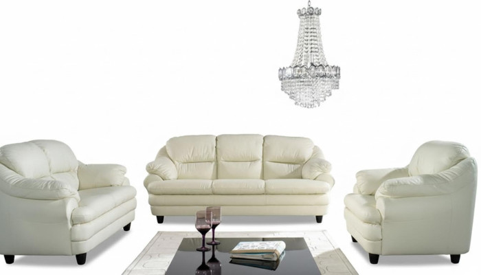 Divano componibile 3+2+1 posti in pelle di design set di divani imbottiti relax.