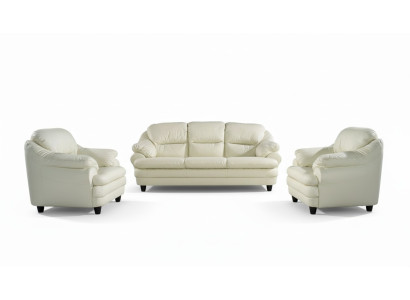 Sofà 3 + 1 posti in set di design, divani imbottiti, decorazioni per divani in pelle relax.