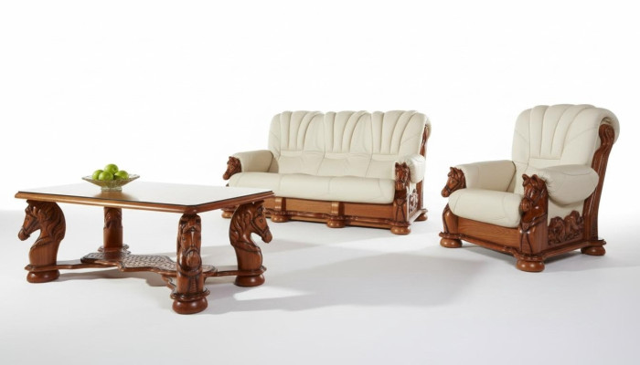 Divano a due posti classico Sofas Sofà imbottiti 2 posti in pelle Divano decorativo
