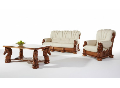 Divano a due posti classico Sofas Sofà imbottiti 2 posti in pelle Divano decorativo