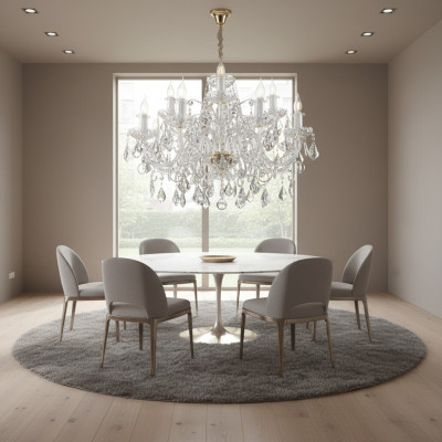 Lampada a soffitto classica con illuminazione a cristalli Nuovo lampadario boemo