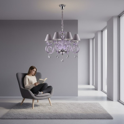 Copertura moderna della Boemia Lampadario Lampada Lampada illuminante Portacandele in cristallo Nove