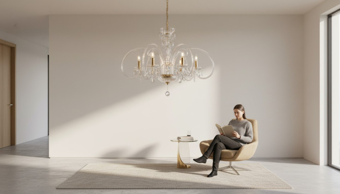 Lampadario a cristalli Lampada Plafoniera Lampadario boemo Lampadario a sospensione Cristallo Lampadario