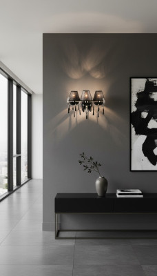 Applique Boemia Classic, lampadario doppio per parete, nuova.