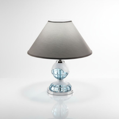 Lampada da tavolo in stile antico, lampadario a corona, lampade in cristallo luci luce