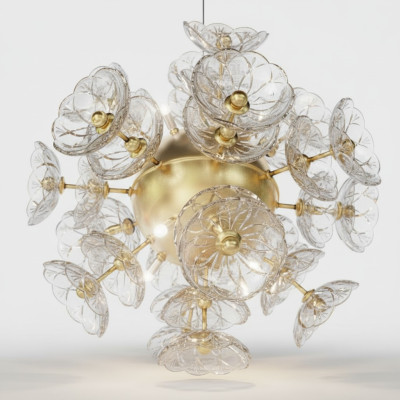 Sospensione a soffitto Lampada a soffitto Lampadario Elite Boemia Fiore Nove