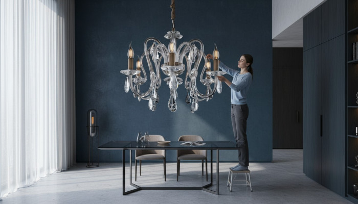 Cristallo lampadario lampadario a sospensione lampada da soffitto Boemia di Lampade