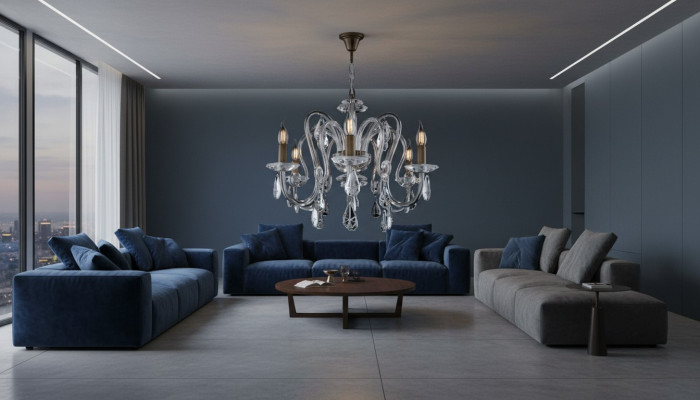 Cristallo lampadario lampadario a sospensione lampada da soffitto Boemia di Lampade