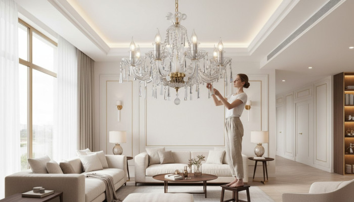 Cristallo lampadario lampadari a sospensione luce plafoniera Boemia