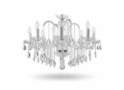 Lampadario Lampada Lampade Cristallo Luci Boemia Coperchio Lampadario