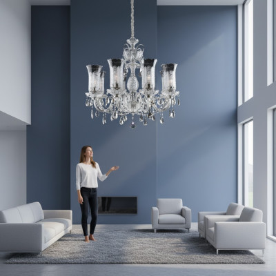 Boemia lampadario in cristallo lampada soffitto luce copertura della lampada