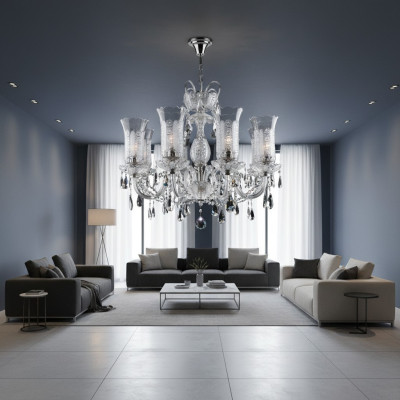 Boemia lampadario in cristallo lampada soffitto luce copertura della lampada