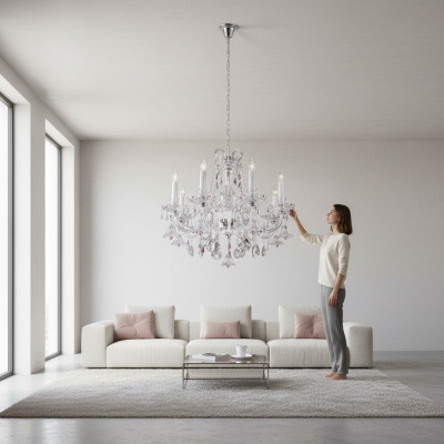 Cristallo lampadario Lampadario a sospensione Lampada Boemia Plafoniera