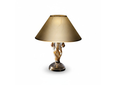 Lampada da tavolo in stile antico con cristallo