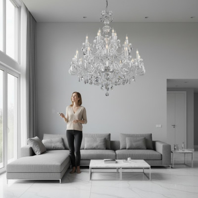 Lampada di cristallo lampadario lampadario a sospensione Boemia lampadario da soffitto