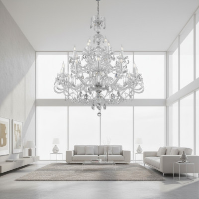 Lampada di cristallo lampadario lampadario a sospensione Boemia lampadario da soffitto