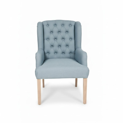 Chesterfield sedie blu chiaro eleganti poltrone arredamento alberghiero sedia imbottita set da 6