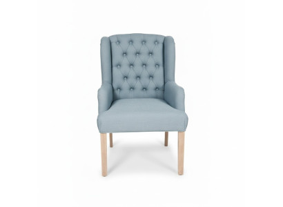 Chesterfield sedie blu chiaro eleganti poltrone arredamento alberghiero sedia imbottita set da 6
