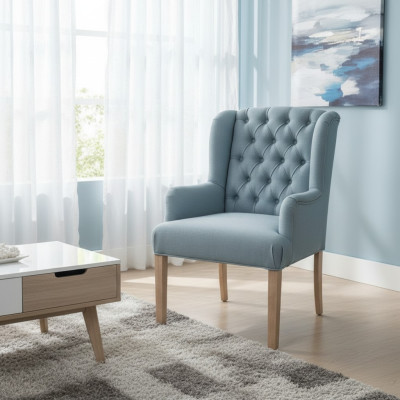 Poltrone Chesterfield blu Set da pranzo Sedie x8 Poltrone